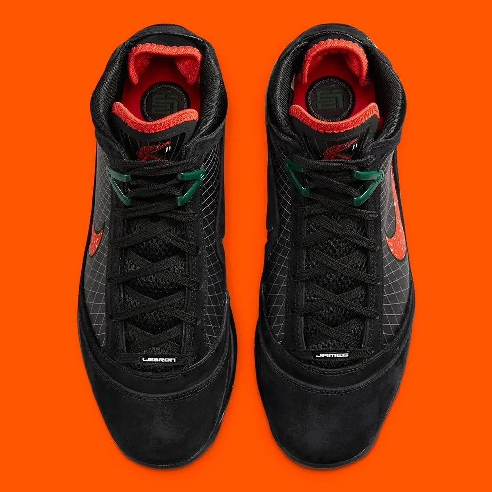 Nike LeBron 7 FAMU Florida A&M University Black Orange Green DX8554-001 Size 14 - Picture 11 of 16